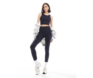 ONLY - Leggings senza cuciture blu navy scuro in coordinato XS-S