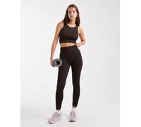 ONLY - Leggings senza cuciture marrone cioccolato in coordinato XS-S