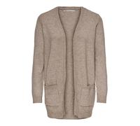 Only Lesly L/s Open Cardigan Knt Beige - Taglia L Abbigliamento Donna