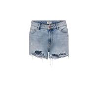 Only Light Blue Cotton Shorts - IT40|S