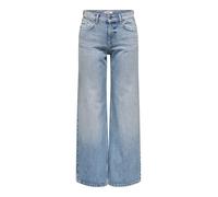 ONLY Low Waist Onlhope Wide DNM Tai a Vita Bassa, Media Blu Denim, 31W x 32L Donna