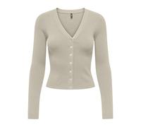 ONLY LS V-Neck Onlmist CC Knt-Cardigan con Scollo a V, Farina d'avena, XS Donna