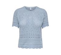 ONLY Onlelke Life SS Structure O-Neck Knt Nca, Tradewinds, M Donna