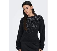 Only Maglia Onlclaris con strass Black da Donna XS Nero