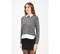 ONLY Maglieria e Cardigan Donna Grigio Maglia girocollo Maglioncino DOLLY Autunn