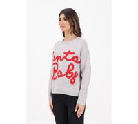 ONLY Maglieria e Cardigan Donna Grigio Maglia girocollo Maglioncino girocollo co