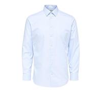 SELECTED HOMME Slhslimethan Shirt LS Classic B Noos Camicia, Azzurro, XXS Uomo