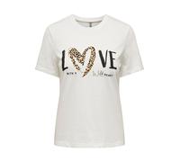 ONLY Maglietta 'Frea' oro / pesca / nero / bianco Donna ONLY S