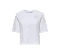 ONLY Maglietta 'ONLANTONIA' argento / bianco Donna ONLY XS argento / bianco