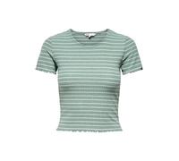 ONLY Maglietta 'ONLEmma' verde pastello / bianco Donna ONLY L