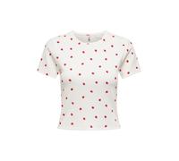 ONLY Maglietta 'ONLFENJA' verde / rosso / bianco Donna ONLY M