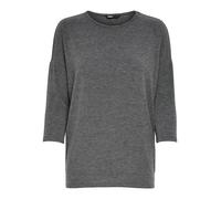 Maglione Sottile a Maglia 3/4 Manica Rotonda Stretch ONLGLAMOUR, Colore:Grigio Scuro, Taglia:S