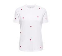 ONLY Maglietta 'ONLKetty' verde / rosso / bianco Donna - Abbigliamento - Taglie comode - Maglie e top - Maglie e T-shirt ONLY M