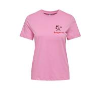 ONLY Maglietta 'ONLKita' rosa / rosso scuro / nero Donna ONLY XS rosa / rosso scuro / nero
