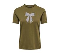 ONLY Maglietta 'ONLKita' terra d'ombra / argento Donna - Abbigliamento - Taglie comode - Maglie e top - Maglie e T-shirt ONLY L