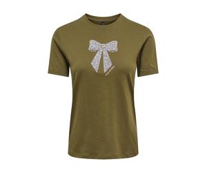 ONLY Maglietta 'ONLKita' terra d'ombra / argento Donna - Abbigliamento - Taglie comode - Maglie e top - Maglie e T-shirt ONLY L
