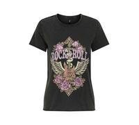 ONLY Maglietta 'ONLLUCY' broccato / oliva / lavanda / nero Donna ONLY XXXL broccato / oliva / lavanda / nero