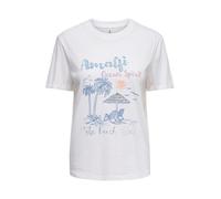 ONLY Maglietta 'ONLLUCY MONJA' blu chiaro / giallo / rosa / bianco Donna ONLY S