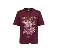 ONLY Maglietta 'ONLLUCY MONJA' oro / bordeaux Donna - Abbigliamento - Taglie comode - Maglie e top - Maglie e T-shirt ONLY XS