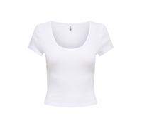 ONLY Maglietta 'ONLMadison' bianco Donna - Abbigliamento - Maglie e top - Top - Crop top ONLY XL