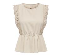 ONLY Maglietta 'ONLMETTE' beige Donna - Abbigliamento - Taglie comode - Maglie e top - Maglie e T-shirt ONLY XXL