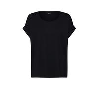 Only - T-shirt nera morbida con scollo rotondo-Nero M