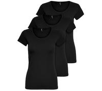 ONLY Magliette Estive Semplici A Manica Corta E Lunghe Per Donne, Confezione Da 3 Pezzi XS S M L XL 15209153