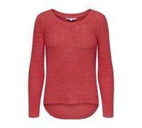 ONLY Maglione a Maglia Base Donna Maglia Stretch a Maniche Lunghe Girocollo Maglia unicolore ONLGEENA, Colore:Rosa Corallo, Taglia:XL