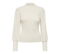 ONLY Onlkatia L/S Highneck Pullover Knt Noos, Bianco e Grigio, L Donna