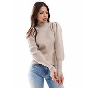 Only Onlkatia L/S-Maglione con Collo Alto, Mocha Meringue/Detail:w. Melange, XL Donna