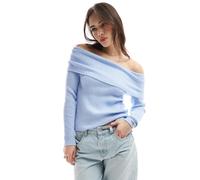 ONLY - Maglione azzurro con spalle scoperte-Blu 34