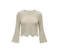 ONLY Maglione corto da donna in maglia a mezze maniche Pointelle Sweater ONLNOLA