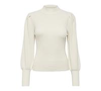 ONLY Onlkatia L/S Highneck Pullover Knt Noos, Bianco e Grigio, XS Donna