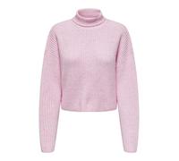 ONLY Onlmelanie L/S Rollneck Pullover Knt Maglione Lavorato a Maglia, Pink Lady, M Donna