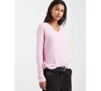 ONLY - Maglione extra largo con scollo a V rosa chiaro 38