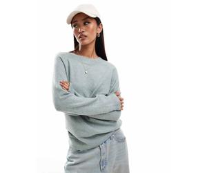 ONLY - Maglione girocollo lavorato verde mélange 34