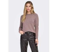 ONLY ONLLESLY Kings L/S Pullover Knt Noos Maglione, Rose BrownDettagli: Melange, L Donna