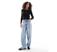 ONLY - Maglione lavorato nero con spalle scoperte 40