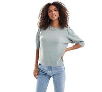 ONLY Onlrica Life Knt Noos-Pullover a 2/4 Maglione, Verde Chinois/Dettaglio: mélange, S Donna