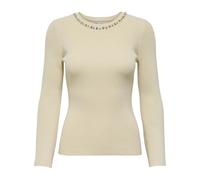 ONLY - Maglione Natascha LS Bling Girocollo - - Knitwear - Donna - Beige - S
