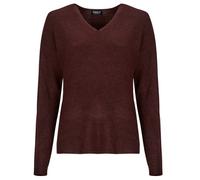 Only Maglione ONLCAMILLA V-NECK L/S PULLOVER KNT in Bordeaux EU S