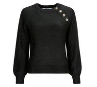 Only Maglione ONLEMMA LS BUTTON ONECK KNT in Nero EU S