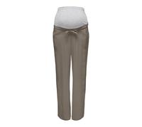 ONLY MATERNITY Bl Pant Noos Olmsiesta MW Pull-Up Linen-Pantaloni Sportivi, Noce, (S) W x 32L Donna