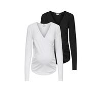 Only Maternity Camicia da donna 'OLMJoy' nero / bianco Donna - Abbigliamento - Taglie comode - Camicie e tuniche - Camicie Only Maternity XXXL