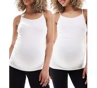 ONLY Maternity - Confezione da 2 paia di pantaloncini in jersey neri-Nero 36