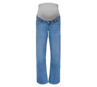 Only Maternity - Jeans ampi in denim azzurro-Blu L L32