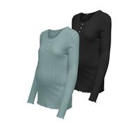 Only Maternity Maglietta 'OLMVISTA' blu fumo / nero Donna Only Maternity XL blu fumo / nero
