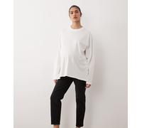 ONLY Maternity - Mom jeans a vita alta color nero slavato 42