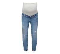 Only Jeans premaman Catwalk a vita alta azzurri con strappi Blu 34