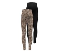 ONLY MATERNITY Olmlovely Life New Leg 2 Pezzi AOP Jrs Noos, Nero, L